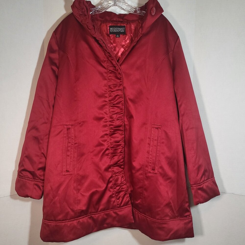 Modernist by Guillaume Poupart Women's Vintage Puffer Jacket Size XL Red